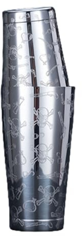 Professionale 304 In Acciaio Inox Incisione Cocktail Shaker Grande Capacità Drink Mixer con Impugnatura Ergonomica Strumento di Miscelazione Grande Capacità Shaker