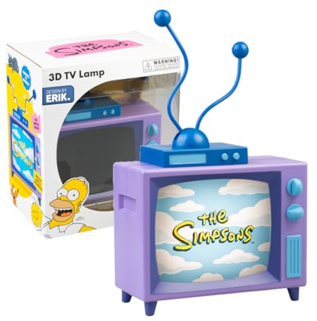 Grupo Erik Lampara The Simpsons - Lampara Luz LED pared para Habitacion Gamer (Setup Gaming), USB o Pilas | Decoracion habitacion : Los Simpsons Regalos, Regalo Friki 17x25x12cm