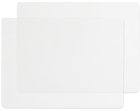 2 Stück Silikonmatte Transparent, Silikon Unterlage Antihafte Rutschfeste | Hochwertige Silikonmatte zum Basteln, Silikon Unterlage Tischmatte, Bastelunterlage, Knetunterlage, für Küche, DIY, Handwerk