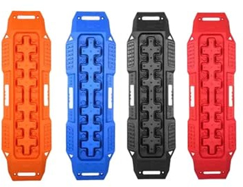 Bergungsbretter für Geländefahrzeuge 1 paar 4x4 off Road Recovery Traktion Boards Matten Sand Schnee Schlamm Track Fahrzeug Flucht Reifen Leiter Tracks Bord(1pair blue)