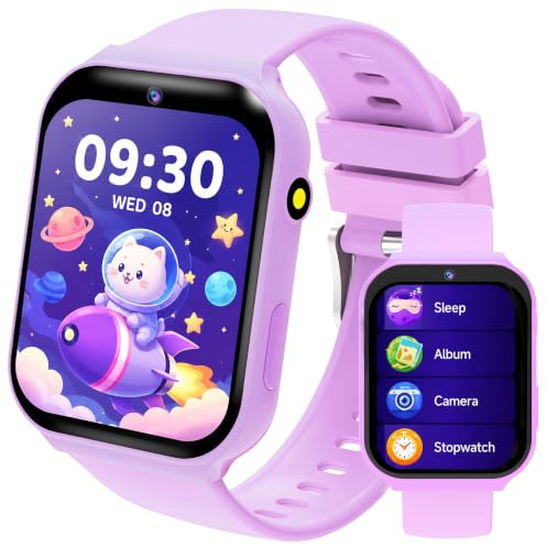 Reloj Inteligente Niño Niña 3-15 Años, Juguete Educativo y Regalo Infantil | 18 Juegos, Deporte, Podómetro, Cámara HD, Monitor de Sueño, Alarmas, Linterna, Esferas Personalizables, Tracker de Actividad