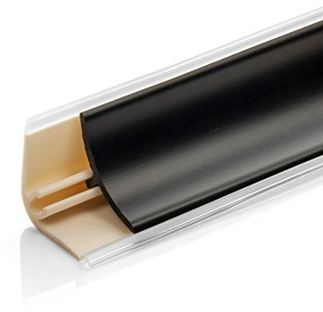 DQ-PP 3m WINKELLEISTE – Schwarz matt – 13 x 13mm – PVC – Küchenleiste Arbeitsplatte Abschlussleiste Küchenabschlussleiste Wandabschlussleiste Tischplattenleisten