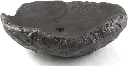 generisch Bonsaischale Bonsai Schale Pflanzschale Bogenschale rund anthrazit Ø 25 cm, Höhe 9 cm (26725)