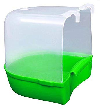 YITON Vogelbäder Papagei Vogel Badewanne Kunststoff Vogel Wasser Bad Box Haustier Vogelkäfig Hängende Bad Dusche Stehender Behälter Für Papagei 1St