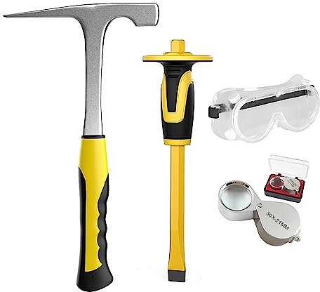 TZDTMEOS 4pcs Geology Rock Pick Hammer Kit