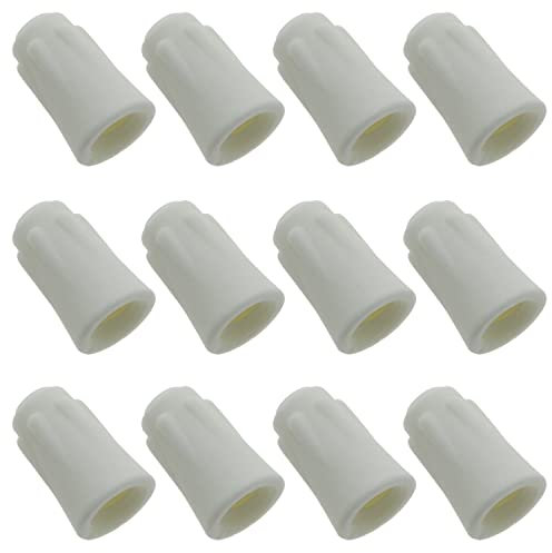 LUORNG 12 cappucci in ceramica ad alta temperatura da 22 a 10 AWG, di medie dimensioni, colore bianco, facili da torcere, connettori in filo di