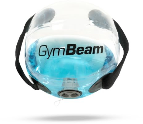 GymBeam Water Powerball - Strumento Funzionale per l'Allenamento a Casa, Peso Regolabile fino a 15 kg, in Robusto PVC, con Maniglie Laterali, Pompa ad Aria