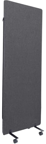 Sound Proof Dividers w/Wheels, Portable Office Wall Divider for Room Partition, Soundproof Room Divider Privacy Panel Partition Cubicle Wall Temporary Wall for Office (Dark, 1 Panel)