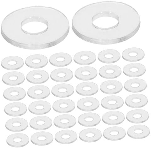 SOESFOUFU 500pezzi Guarnizioni Tenuta Rondelle Fissaggio Vite in Vinile Per Maniglie Doccia Guarnizione Trasparente Per Anti-allentamento