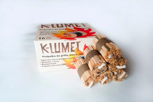Generisch Feueranzünder | Kaminanzünder | Grillanzünder | 100% Naturprodukt (16 Stück, Natur)