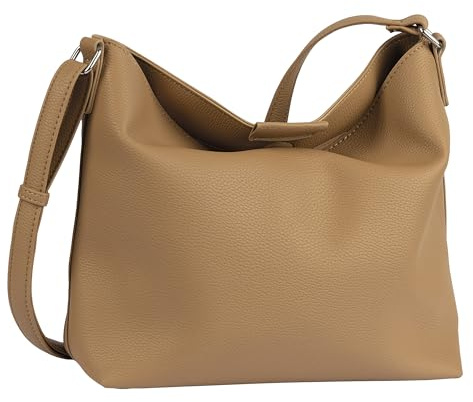 TOM TAILOR Filipa Damen Hobo Bag Schultertasche Mittelgroß Braun