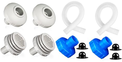 Kznifmk 25022E Kits de Conectores de Chorro de Agua para Piscinas 25016 Reemplazo del Juego de Manguera y Adaptador B para Skimmer de Piscinas Elevadas