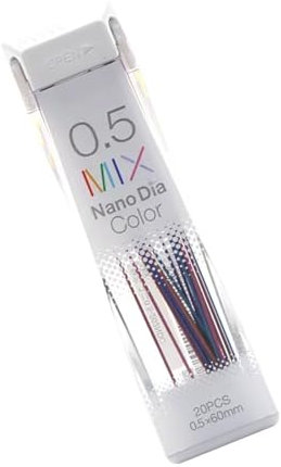 20 Stück 0 5 Mm Bleistiftminen Für 0 5 Mm Druckbleistift Farbstiftminen Für Studenten Künstler Kunst Zeichnen Skizzieren