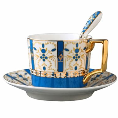 yixinzi-2024 Tasse à café Tasse à café en Porcelaine de Luxe, légère, européenne, de Haute qualité, exquise, créative, en céramique Britannique, Service à thé de l'après-midi Tasse à thé