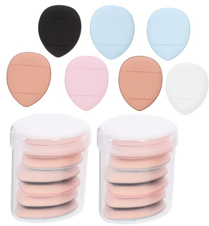 VICASKY 3 Boxes Mini Finger Powder Puff Precision Makeup Applicator for Foundation Concealer and Creams Versatile and Travel Friendly Beauty Sponges for All Skin Types