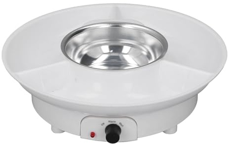 Yctze Conjunto de Olla de Fondue Eléctrica con Control de Temperatura para Queso y chocolate: Ideal para Fiestas, Reuniones y Diversión Familiar