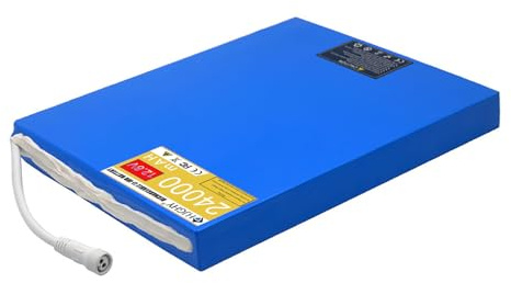HJGHY 12.8V Solar Street Light Lithium Battery 12V 12Ah 15Ah 18Ah 21Ah 24Ah 27Ah 30Ah 45Ah 60Ah LiFePo4 Batteries for LED Street Light Flat Battery,12.8V24Ah