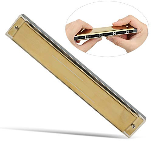 Jeffergarden Harmonica Professional Musical Instrument with Brass Base Plate and Phosphor Bronze Reeds F Key for Musicians and Beginners (F Key)
