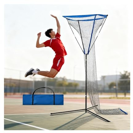 Tragbares Volleyballnetz, Freistehendes Volleyball-Trainingsnetz, Höhenverstellbarer Ständer Und Tragbare Tragetasche, Perfekt for Stadion, Strand, Spiel