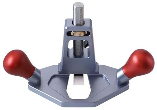 TYQMYSM Woodworking Router Plane, Aluminum Router Plane with Fence, Adjustable Depth 0-25Mm & Edge Guide 0-38Mm for Precise Cleaning & Trimming of Mortises, Joints