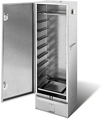 Smoki Fumoir en acier inoxydable gaufré : 120 cm de haut