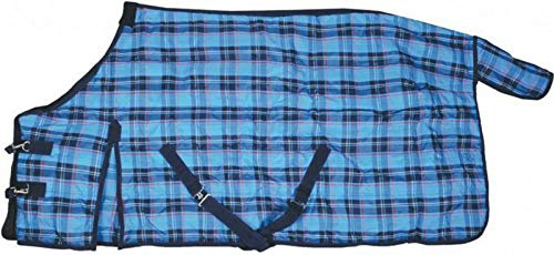 HKM Winterstalldecke-10892 mittelblau/dunkelblau 135