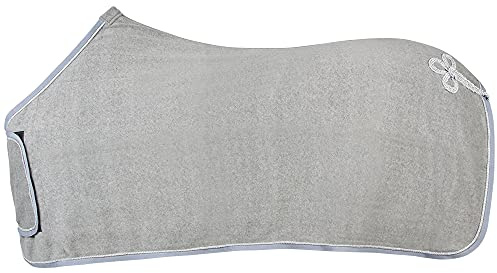 PFIFF 102409 Paradedecke, Zierkordel, Fleecedecke Pferdedecke, Grau 155