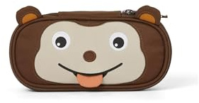 Affenzahn Stiftemäppchen für den Kindergarten, Federmäppchen für Kinder mit Tiermotiv und Ziehzunge