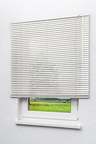 LYSEL Outlet Alujalousie 25mm in Weiß in den Maßen (B x H) 140cm * 160cm