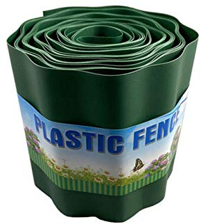 Jilijia Lawn Edging Border Garden Grass Lawn Path Edging Edge Border Made of High Flexible Plastic,Ideal Lawn demarcation,preventing root spread,green