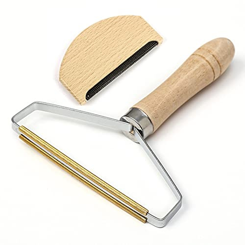 Set Di Rimozione Pelucchi, Leva Pelucchi Portatile In Legno, Spazzola Peli Vestiti Levapelucchi Manuale Per Casa, Ufficio, Auto E Viaggi 2pcs