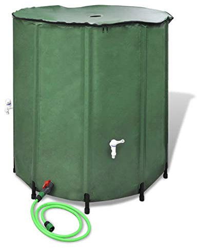 MOONAIRY Récupérateur d'eau pluviale Pliable 500L Récupérateur Eau de Pluie