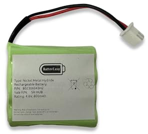 BatterEasy Replacement Battery Designed to fit Yale Smart Hub 2.0 Alarm Back Up Battery SR-HUB SYNC IA