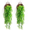 2 Pcs Fleur Artificielle d'herbe de Malt Plantes Artificielles Fausse Plante Verte Fausse Plante Deco Convient à La Décoration Murale de La Maison,du Jardin,de L'IntéRieur et de L'ExtéRieur