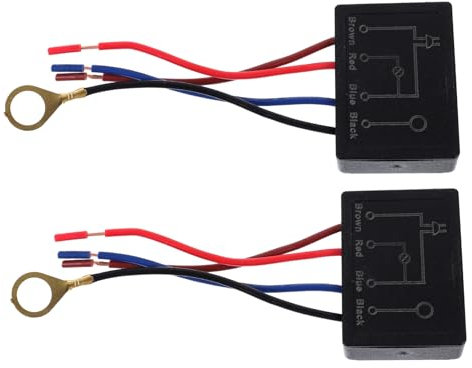 Homoyoyo 2pezzi Lampada Da Tavolo Dimmer Touch Rilevatore Per Luce Da Tavolo Accessori Per Lampade Led Dimmerabile Colore Nero