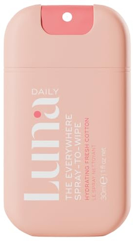 Luna Daily Body Cleansing Spray | Hydrating pH-Balanced Feminine & Body Mist | Gentle & Moisturizing for Intimate Hygiene, Underarms & Private Parts | Travel Essential for Women, Gym & Daily Care,30ml