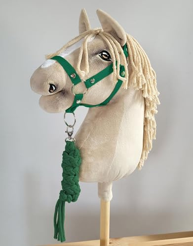 Hobby Horse Set Halfter A3 + Lanyard - grün Kein Pferd enthalten