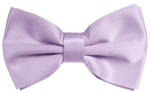 Dibi Lilac Bow Tie for Men - Adjustable Pre-Tied Lavender Bowtie
