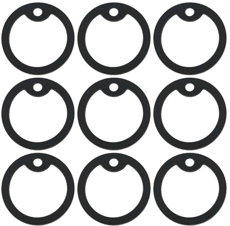 eMagTech Silikon-Schutzhülle für Namensschilder, runde Form, für Hundehalsband, 30 Stück
