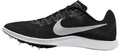 Nike Zoom Rival Track & Field Distance Spikes (FZ9653-001, negro/negro/plateado metálico), Negro/ negro/ plateado metálico, 44 EU