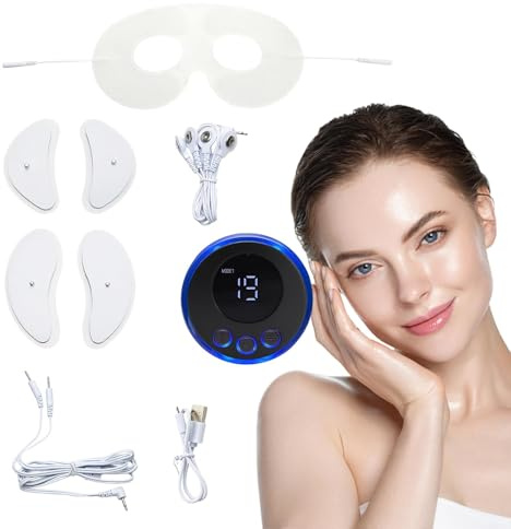 Elektrisches Gesichtsmassagegerät, elektrisches Gesichtsmassagegerät, Gesichtsmassagegerät mit LED-Therapie, elektrisches Gesichtsmassagegerät mit langer Akkulaufzeit mit Wärmevibration, Massagegerät