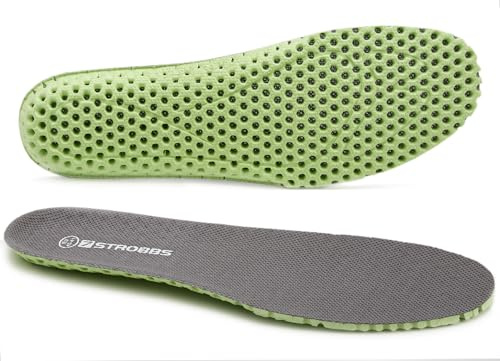 7STROBBS Semelles Chaussures Confort, Semelle Basket pour Femme et Homme, Absorbant les Chocs et Respirant, Doux et Léger, Semelles pour Randonnée Sport, Gris 40/41EU