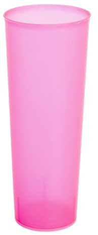 Maxi Products - 60 Vasos Tubo Cubata Plástico Reutilizables Rosa - 300 cc - Vasos Reciclables - Vasos Cubata - Fiestas, Eventos y Celebraciones - Vaso para cubata Irrompible - VASO TUBO