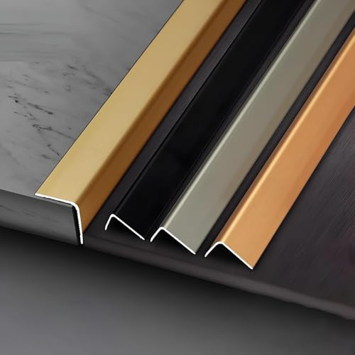 Coayuou Aluminium-Eckschutzleiste 100cm* 3 Stück Wandschutz Wand Leisten Gegen Abnutzung Eckschienen Kantenschutz Für Wand- Und Möbelecken, Flexibel Einsetzbar(Gebürstete Bronze,15 * 15mm)
