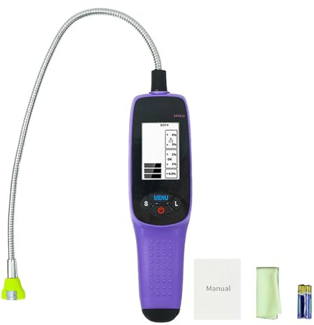 Yctze Probador de Fluido de Frenos Automotriz, con Detector de Alta Precisión, Pantalla LCD y Sonda Resistente para Dot 3, Dot 4, Dot 5.1 para Diagnóstico de Automóviles