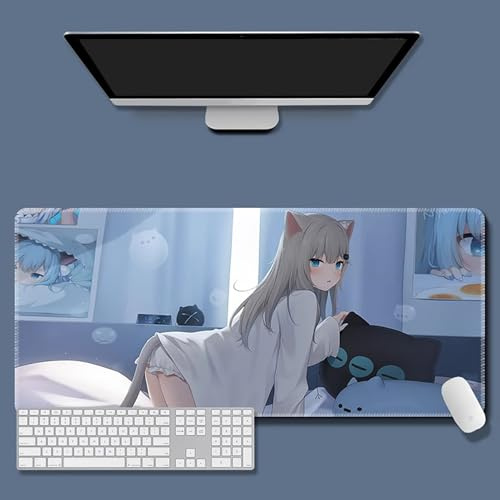 HDkxbf Alfombrilla De Ratón For Juegos De Anime, Ordenador Portátil, Alfombrilla De Escritorio De Anime, Impermeable Y Antideslizante(2Cy-10,800x300mm)