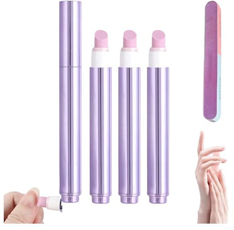 Upgrade 3-in-1 Nagelpflegestift, 3-in-1 Nagelhaut-Ölstift, Nagelhautschieber, Nagelölstift mit Keramikspitze, spendet Feuchtigkeit, stärkt die Nagelhautpflege, Nagelhautölstift für Nägel