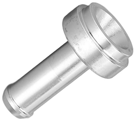 Yctze Mamelon cannelé de Tuyau Soudable 3/8 Pouces, Raccord cannelé de Tuyau à Souder sur Huile en Aluminium, Soudure de Voiture sur, Bonde Cannelée Automobile/remplacement/système de