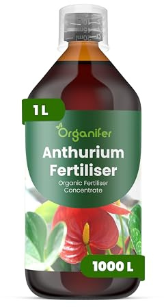 Fertilizante Líquido Para Anthurium - 1L - NPK 3-4-3 | Fertilizante Para Floración Abundante Y Raíces Fuertes - Favorece Tallos Y Vitalidad - Organifer