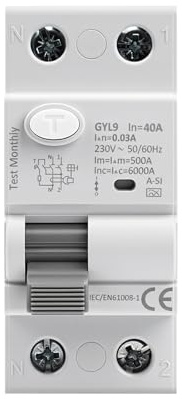 Interruttore magnetotermico differenziale 40A 30mA Tipo A-SI Super Immunizzato RCCB salvavita 40A 30mA 2P AC230V interruttore differenziale con protezione da dispersione di corrente